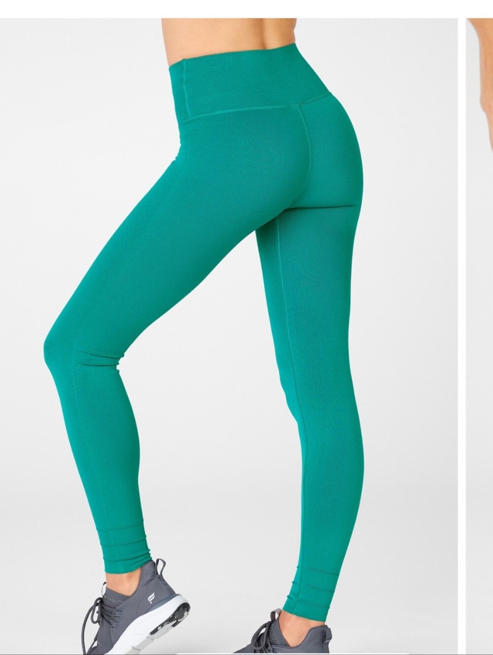 NWT Fabletics High Waisted Sculpt Knit Performance Classic Legging Green sz L. - Picture 3 of 14